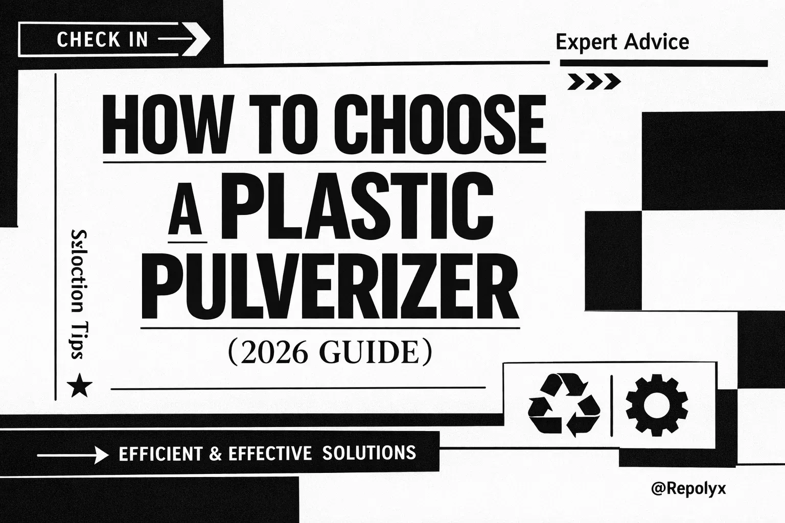 Operator selecting a plastic pulverizer for a recycling production line